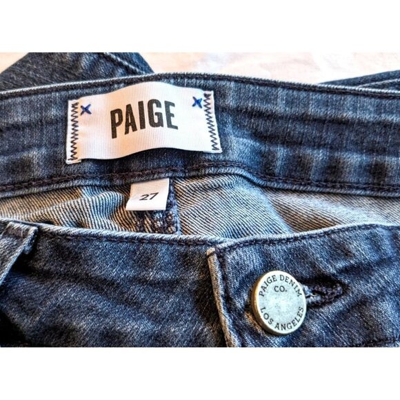 PAIGE Skyline Skinny Jeans Ankle Dark Wash Size 27 - Picture 2 of 6
